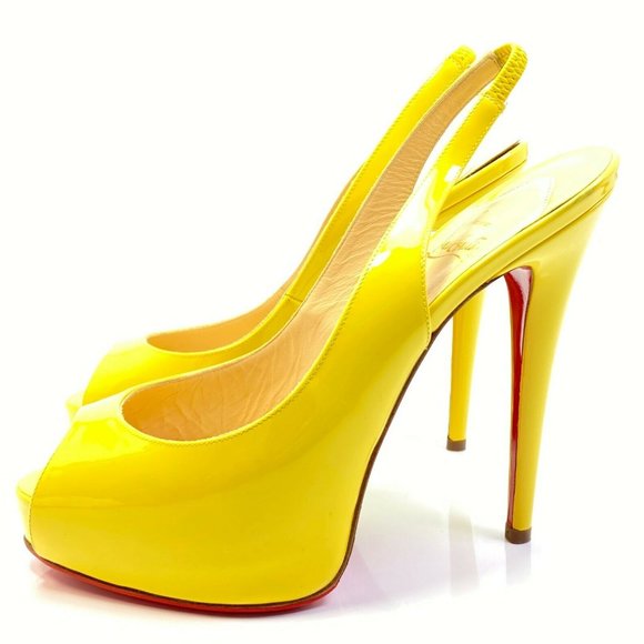 Christian Louboutin Vendome 120 Sling Pumps 38 fits more like a US size 7 - Picture 1 of 6